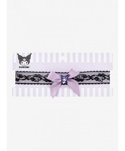Kuromi Purple Bow Lace Choker $5.03 Chokers
