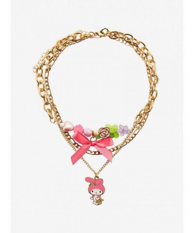 My Melody Bow Charm Necklace Set $5.93 Necklace Set