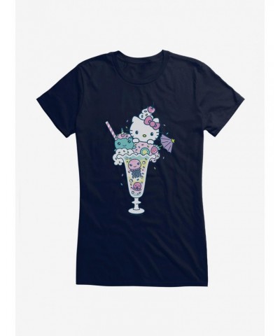 Hello Kitty Kawaii Vacation Milkshake Dreams Girls T-Shirt $9.36 T-Shirts