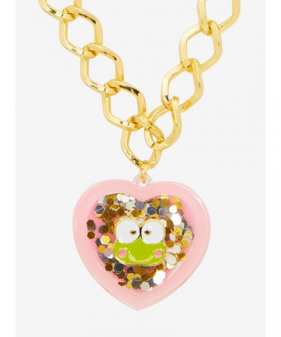 Keroppi Heart Shaker Pendant Necklace $4.40 Necklaces