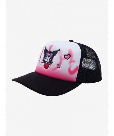 Kuromi Pink Flames Trucker Hat $4.78 Hats
