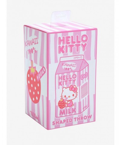 Hello Kitty Milk Carton Figural Throw Blanket $10.21 Blankets