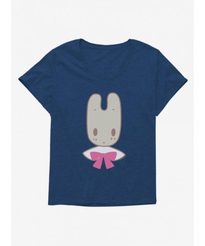 Marron Cream Pink Bow Bunny Girls T-Shirt Plus Size $9.25 T-Shirts