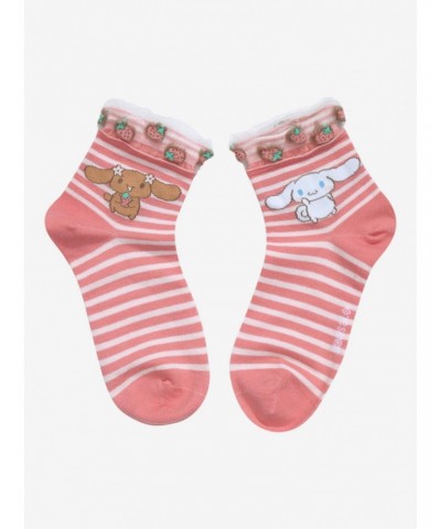 Cinnamoroll & Mocha Strawberry Ankle Socks $2.65 Socks