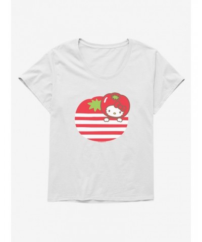 Hello Kitty Five A Day Tomato Free Girls T-Shirt Plus Size $8.32 T-Shirts