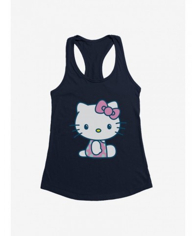 Hello Kitty Kawaii Vacation Polka Dot Swim Outfit Girls Tank $9.16 Tanks