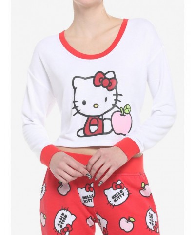 Hello Kitty Apple Girls Skimmer Long-Sleeve Pajama Top $14.76 Tops