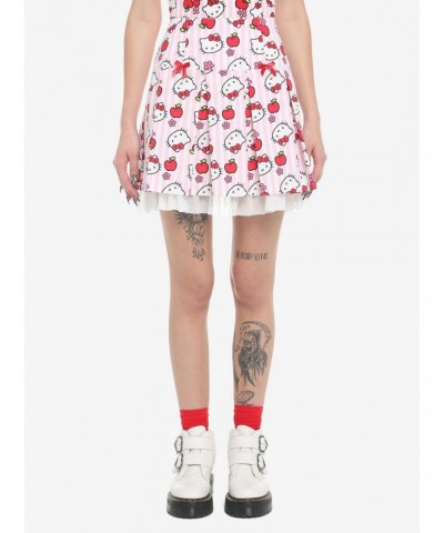 Hello Kitty Apple Stripe Pleated Skirt $9.38 Skirts