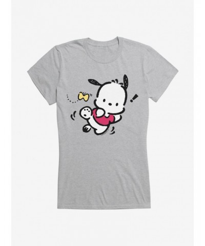 Pochacco Butterfly Chase Girls T-Shirt $6.57 T-Shirts