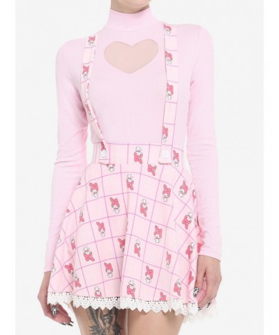 My Melody Plaid & Lace Suspender Skirt $8.58 Skirts
