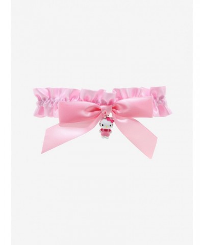 Hello Kitty Pink Ruched Lace Choker $4.26 Chokers